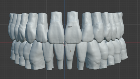 carré dents librairie 3d print model - Mito3D
