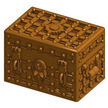 square treasure chests gloomhaven game chest 28mm gold pirate 3d print model - Mito3D
