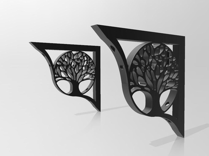 carré arbre vie étagère Accueil maison soutien agréable conception cadeau noel facile impression déco intérieur 3d print model - Mito3D