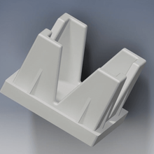 tube carré capuchon d'extrémité de 22mm la maison les pièces rechange le bouchon en place 3d print model - Mito3D