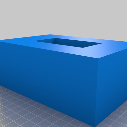 quadrado vaso orifício decoração 3D print model - Mito3D