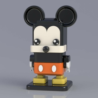 cuadrado Mickey ratón Lego brickheadz modelo minnie disney 3d print model - Mito3D