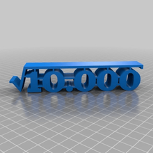 squareroot 10000 a arte esculturas 3d print model - Mito3D