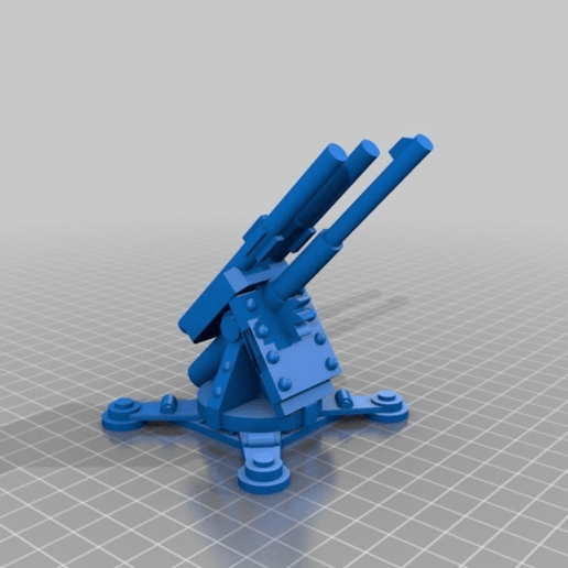 squat thunderfire cannon game 40k epic squats games 3D print model - Mito3D