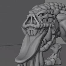 squeeeeglike creature 40k ork squig 3d print model - Mito3D