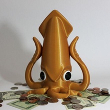 squid bank game piggybank piggy targ targs workshop toy accessories 3d print model - Mito3D