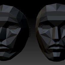 calamar jefe juego máscara modelo 3d print model - Mito3D