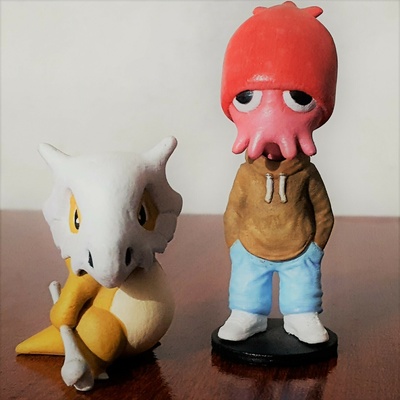 squid boy monster 3d print model - Mito3D
