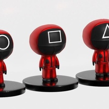 kalamar game oyuncaklar Sanat oyun üçgen daire Meydan 3d print model - Mito3D