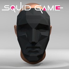 squid game - man mask fashion toy cosplay men face boss film 3d print model - Mito3D