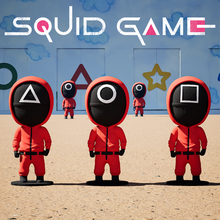 squid game - pack 3 soldiers art netfix nendoroid figure serie netflix toy 3d print model - Mito3D