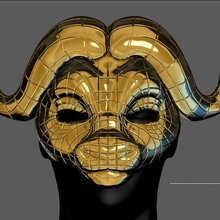 calamar Jeu buffle VIP masque vie Taille cosplay accessoires réplique Netflix 3d impression art 1 3d print model - Mito3D