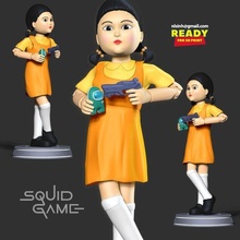 squid game doll 3d print model - Mito3D