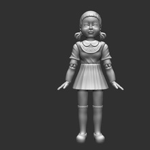 Lula jogos boneca arte netflix robô estátua figura 3dprint menina brinquedo estatuetas jogo lula 3d print model - Mito3D