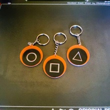 squid game keychain key ring rings 3d print model - Mito3D