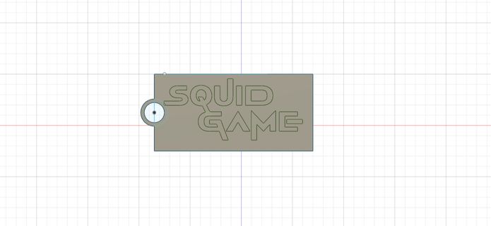 squid game keychain 3d print model - Mito3D
