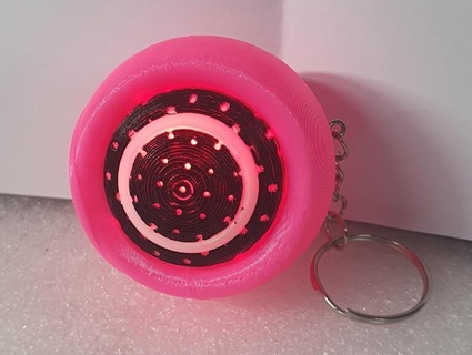 calamar Jeu porte clés LED lumière ambiance accessoires 3d print model - Mito3D