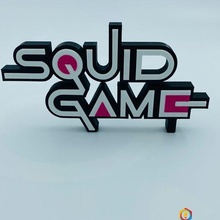 squid game logo art round6 3d print model - Mito3D