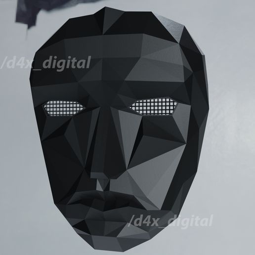 squid game mask art series netflix 3D print model - Mito3D