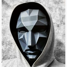calamar Jeu masque polygone 3d impression modèle art film Netflix Halloween cosplay accessoires cloner 3d print model - Mito3D