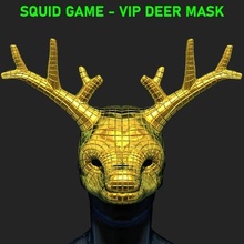 calamar juego máscara VIP ciervo cosplay Arte accesorios disfraz calamares hombre 3d print model - Mito3D