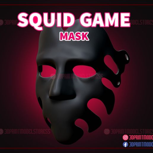 squid game number 29 mask - netflix vip man survival cosplay 3D print model - Mito3D