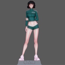calamar Jeu saebyuk sexy modèle Netflix 3d impression art soldat statue 3d print model - Mito3D