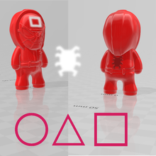 squid game spiderman soldier keychain - fashion 3d print model - Mito3D