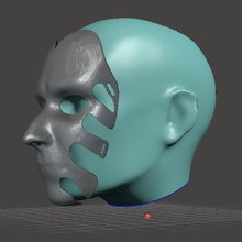 calamaro gioco maggiordomo moda maschera Halloween netfilx servo 3d print model - Mito3D