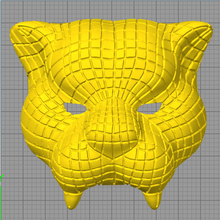 Tintenfisch Spiel Tiger vips Maske stl 3d print model - Mito3D