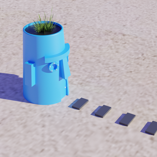 calmar tentacules maison fleur pot 3D print model - Mito3D