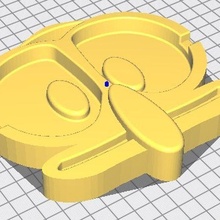 squidward tentacoli portacenere 3d print model - Mito3D