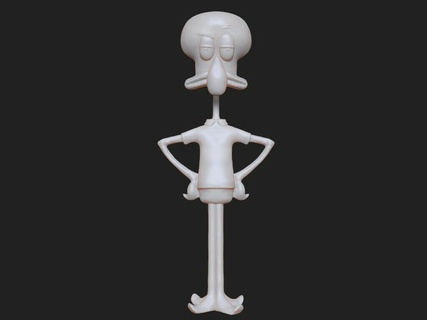 lula tentáculos Bob Esponja calça Quadrada tentáculo legal criaturas 3d print model - Mito3D