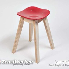 squirclestool cnc home kitchen dining zenziwerken stool sorotec basicline plywood plexiglass keychain chair acrylic glass 9mm 3d print model - Mito3D