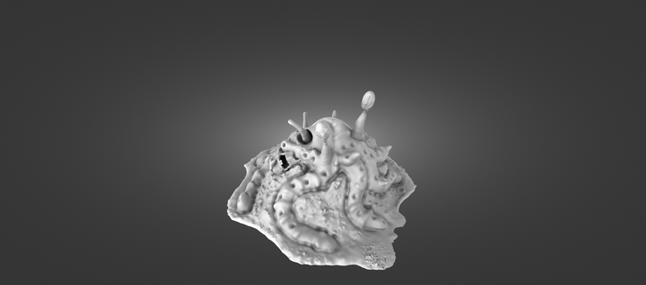 tortillant vrille monstre vase vrilles tentacules dnd donjons dragons miniature dispersion rpg boue 3d print model - Mito3D
