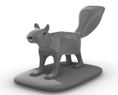 squirrel figure animal animals 3d print model - Mito3D