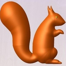 squirrel home magnets decoration forest 3d print model - Mito3D