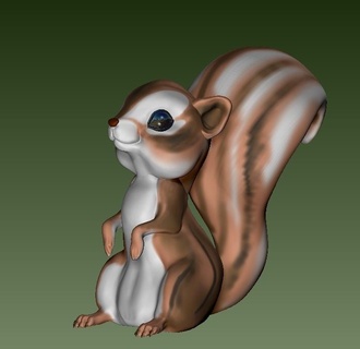 esquilo roedor pequeno 3d print model - Mito3D