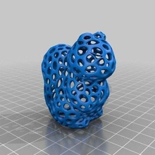 squirrel - voronoi-style voronoi sculptures 3d print model - Mito3D