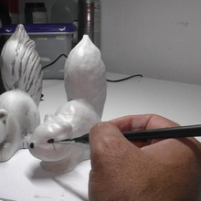 squirrel 3d scanning treating printing animal deco 3d print model - Mito3D