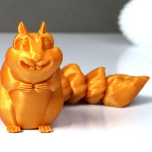 squirrel articulated tail 3d print model - Mito3D