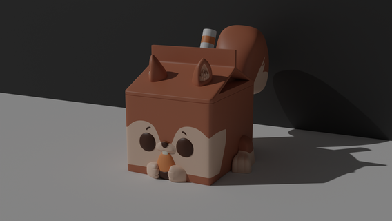 squirrel box milk little kitchen save 3d print model - Mito3D