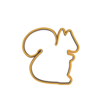 squirrel cookie cutter animal 3d print model - Mito3D