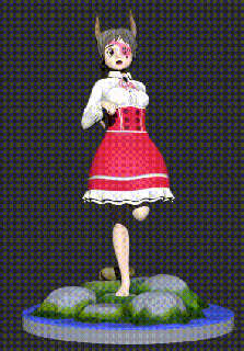 ardilla niña figura anime 3d print model - Mito3D