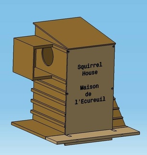 squirrel house maison cureuil 3d print model - Mito3D