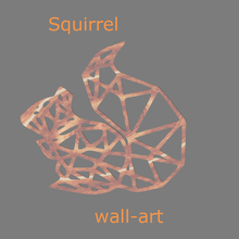 esquilo wall art livre 3d print model - Mito3D
