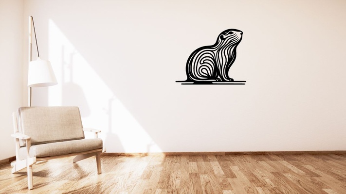 squirrel wall art home decor decoration stile fashion cool figures 3d print model - Mito3D