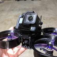 squirt v2 gopro 5 6 7 variable angle lens guard game cinewhoop hero mount shendrones toy 3d print model - Mito3D