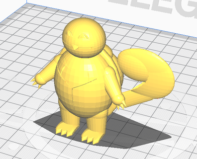 squirtle gioco Pokemon giocattoli 3d print model - Mito3D