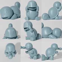 squirtle 3 pack part squirtle-evo-pack read description game pokemon p kemon shadowbons 3d printed kanto 3d print model - Mito3D